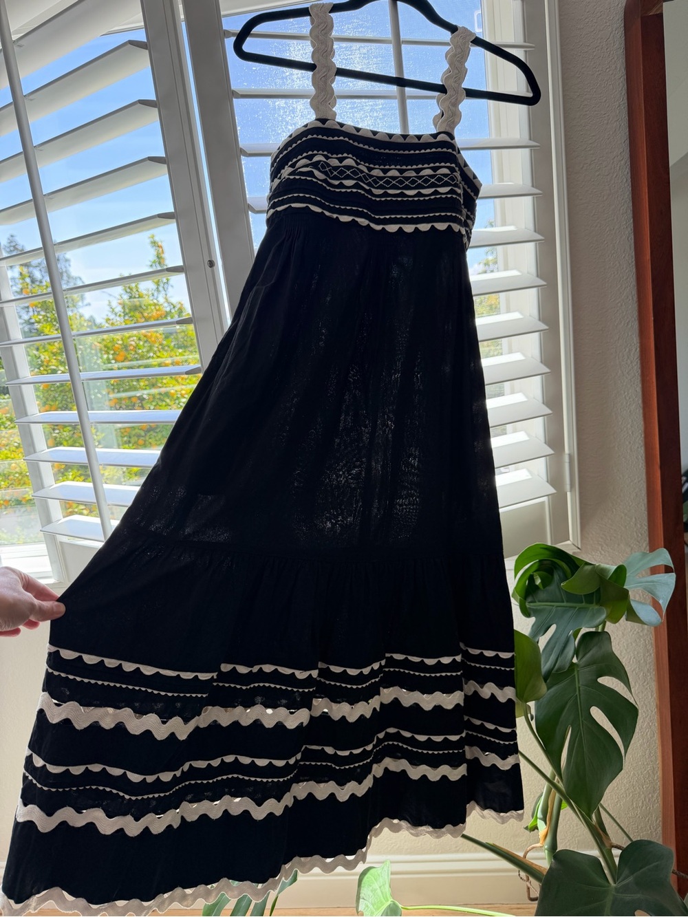 Sea NY Black Cotton Sundress